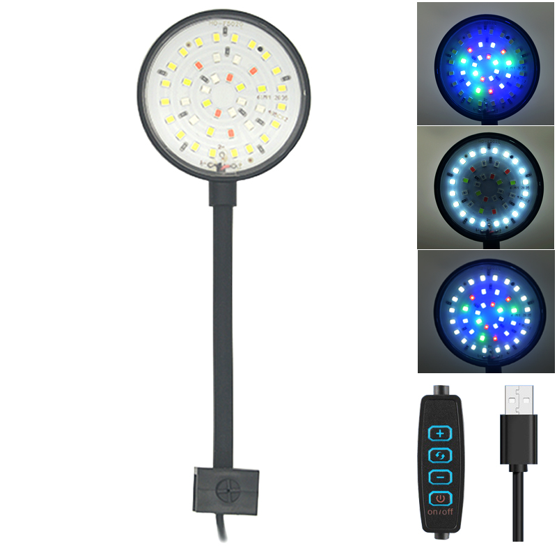 Reef Lighting - Lámpara LED USB para acuario, decoración