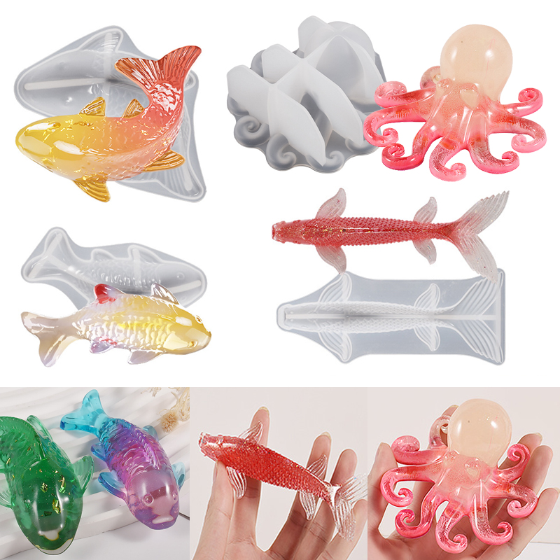 Marine Fish Tank - Molde de resina epoxi con forma