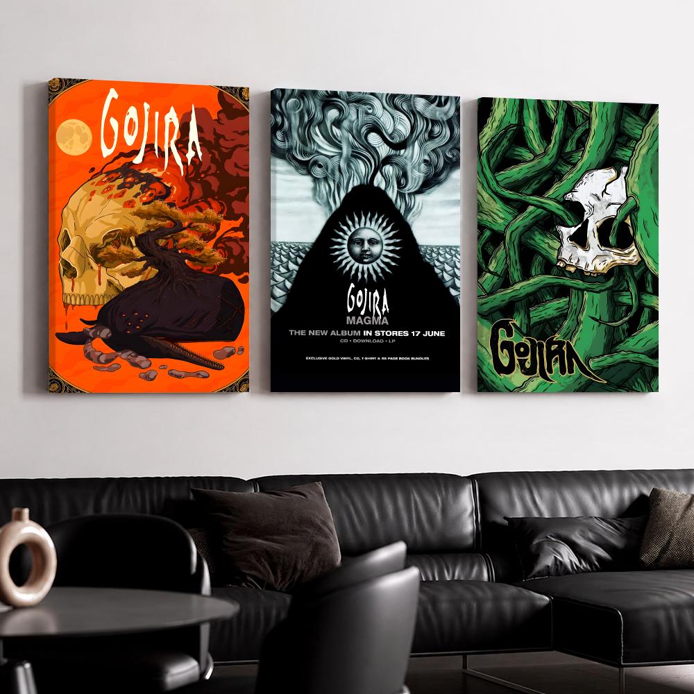 Live Rock - Póster de Lienzo Enmarcado de la