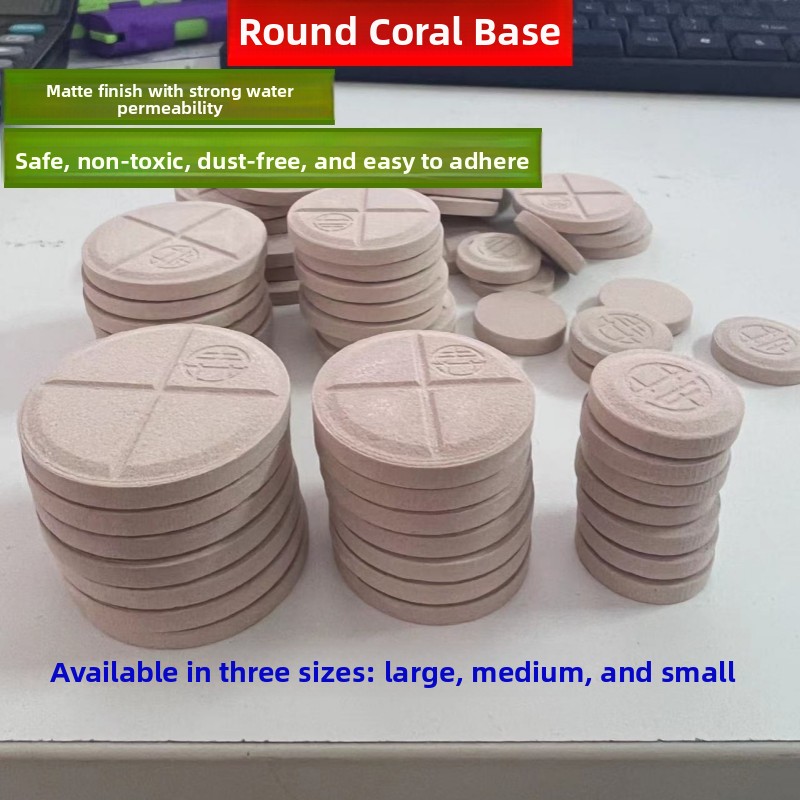Marine Aquarium - Base Redonda de Coral Decorativa para