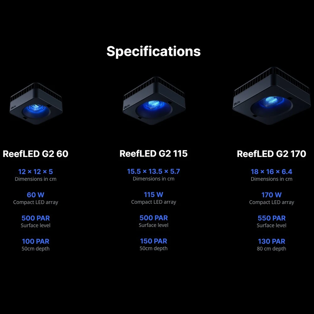 RedSea ReefLED G2 60/115/170 n - Reef Lighting reseña y precio