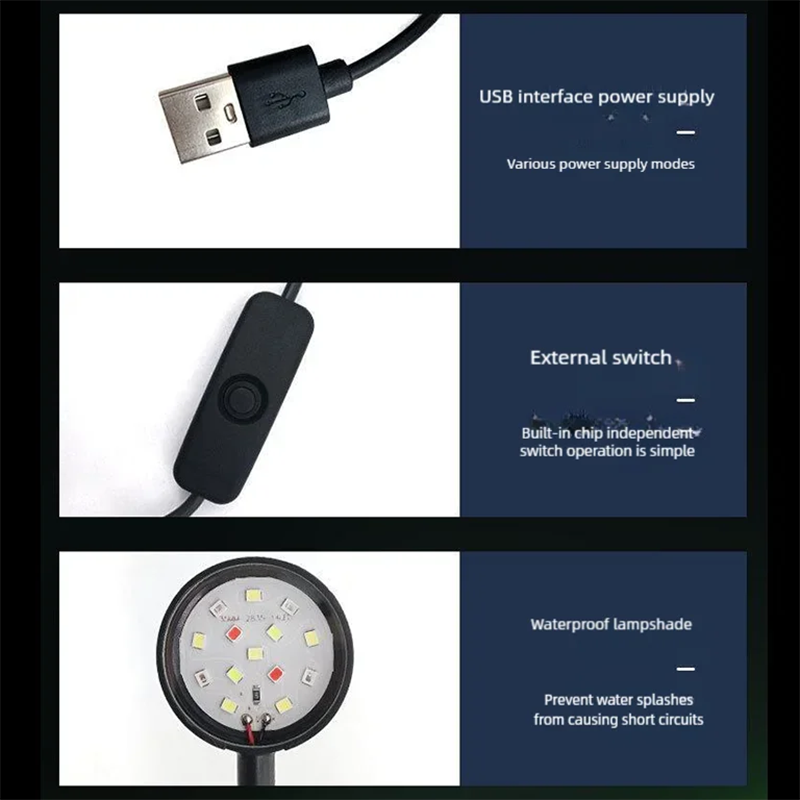 Lámpara LED USB con Clip para  - Aquarium Marine Lights reseña y precio